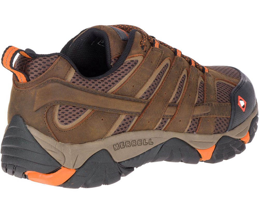 Buty Sportowe Merrell Męskie Brązowe - Moab Vertex Vent Sr - 532164-VES